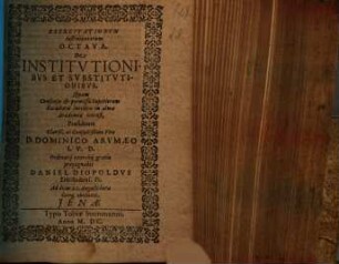 De institutionibus et substitutionibus
