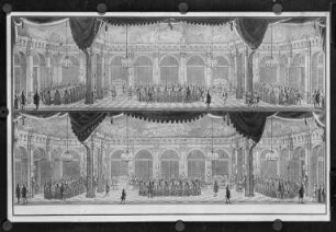 Festlichkeit anläßlich der kurprinzlichen Hochzeit 1719 im Französischen Pavillon des Dresdner Zwingers : Dresden, Kronleuchter 1719