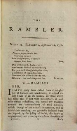 The Rambler : In four volumes, 2.