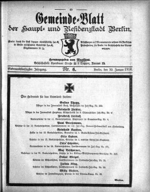 1916,5: Nr. 5, 30. Januar 1916
