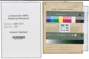 Entnazifizierung Gerhard Amend , geb. 11.07.1921 (Milchhaendler)