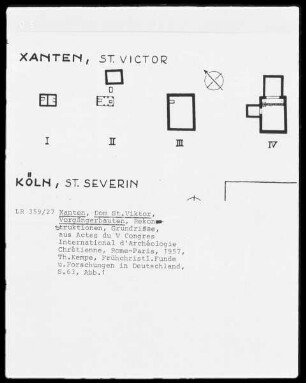 Xanten, Dom St. Viktor, Rekonstruktionszeichnung
