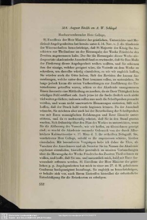 August Böckh an August Wilhelm von Schlegel, Berlin, 30.04.1841