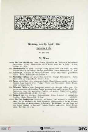 Dienstag, den 26. April 1910. Nachmittag 4 Uhr (Nr. 162-282)