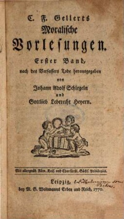 C.F. Gellerts sämmtliche Schriften, Sechster Theil