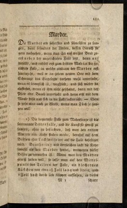 181-192, Marder - Maulwuerfe