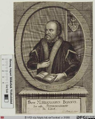 Bildnis Hermann Bonnus (eig. van Bunne)