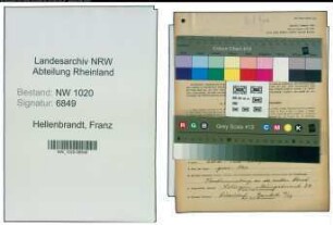 Entnazifizierung Franz Hellenbrandt , geb. 20.10.1912 (Fahrer)
