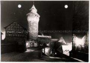 Nürnberg, Kaiserburg bei Nacht
