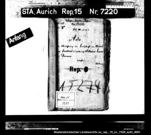 Der Ausbau und die Pflasterung der Landstraßen von Aurich über Sandhorst und Ogenbargen nach Esens und Wittmund