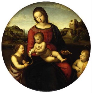Maria mit dem Kind, Johannes dem Täufer und einem Heiligen Knaben / Madonna Terranuova