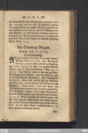 Am Sonntage Rogate. Evang. Joh. 16, 23 - 30.