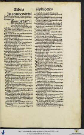 Tabula Alphabetica