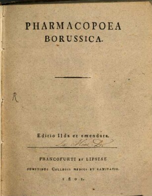 Pharmacopoea Borussica