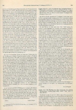 886-888 [Rezension] Schedl, Claus, Zur Theologie des Alten Testaments
