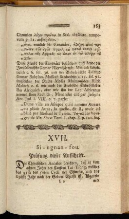 XVII. Si - ngnan - fou. Prüfung dieser Aufschrift.