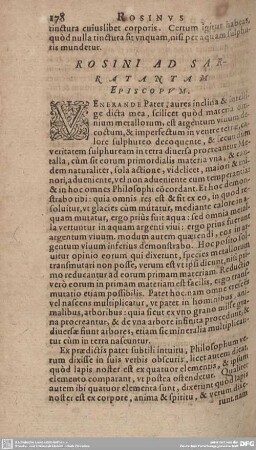 ROSINI AD SARRATANTAM EPISCOPUM.