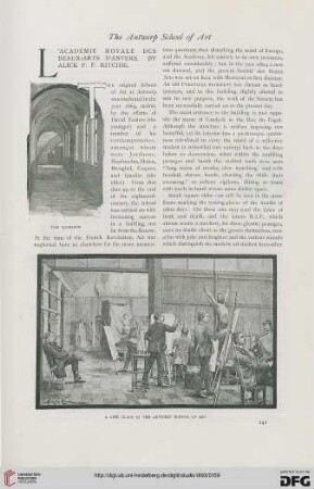 1: L' Academie Royale des Beaux-Arts d'Anvers