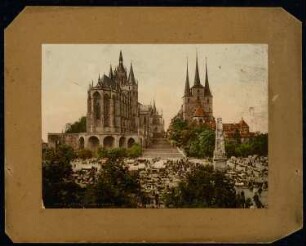 Dom und Sankt Severi, Erfurt: Blick vom Domplatz