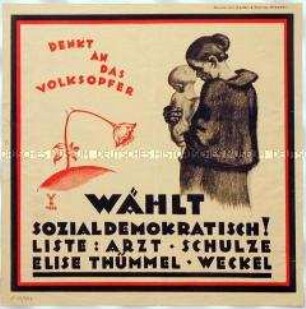 Aufruf der SPD zur Landtagswahl in Sachsen 1926
