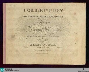 2: Collection des sonates, rondeaux, variations : pour des jeunes amateurs de piano-forte; oeuv. 52