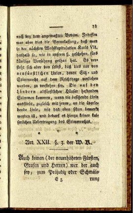 Art. XXII. §. 3. der W. R.