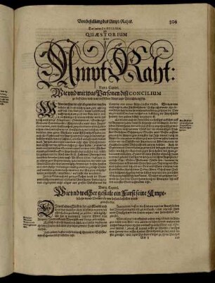 Das dritte Concilium Ist Quaestorium