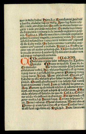 De consolatione Caput .XXI. - De Divitiis Caput .XXX.