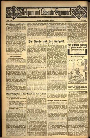 Dritte Ausgabe vom Sonntag, den 31. Juli 1932.