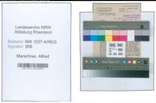 Entnazifizierung Alfred Marschner , geb. 04.01.1906 ()