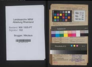 Entnazifizierung Nikolaus Brugger , geb. 06.11.1895 (Telegrafenarbeiter)
