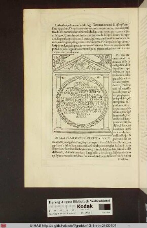 [Inschrift in Architekturrahmen]