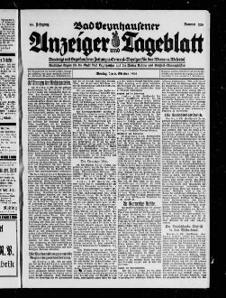 Bad Oeynhausener Anzeiger und Tageblatt. 1912-1934