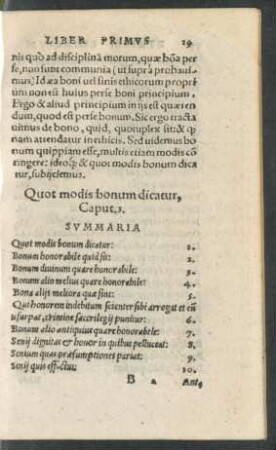 Quot modis bonum dicatur, Caput. 3.