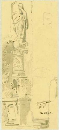 Gamburg Mariensäule mit der Dreifaltigkeit