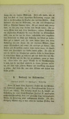 3. Ausbruch der Reformation