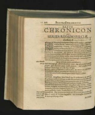Breve Chronicon Et Series Regum Sveciae.