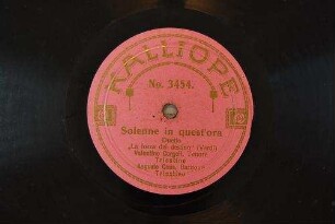 Solenne in quest'ora : duetto; "La forza del destino" / (Verdi)
