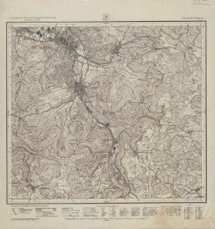 7521 (alte Nr.: 110) Reutlingen, Topographische Karte des Königreichs Württemberg im Maßstabe 1:25000