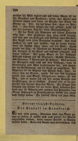 Vier und vierzigste Erzählung. Der Einfall in Frankreich