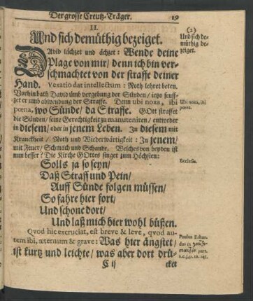 II. Und sich demüthig bezeiget.