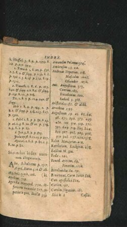 Secundus index autorum allegatorum