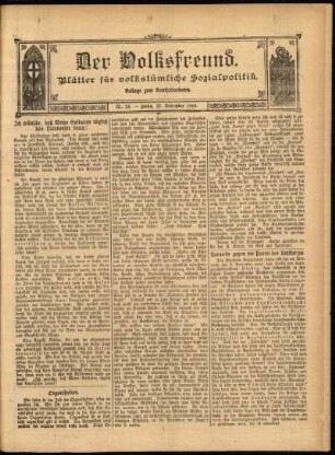 Ausgabe vom Sonntag, den 27. November 1910.