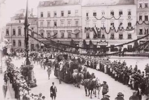 Jubiläum zum 100. Jahrestag der Befreiungskriege von 1813/15 in Bautzen : Festumzug in der Goschwitzstraße