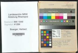 Entnazifizierung Herbert Buerger , geb. 04.05.1917 (Lehrer)