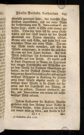 643-653, Indem Lotharius die kirchliche Angelegenheiten ...