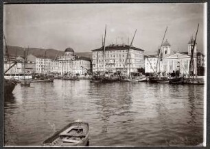 Triest, Italien. Hafenpartie