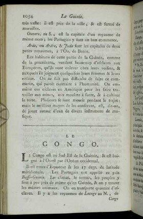 Le Congo.