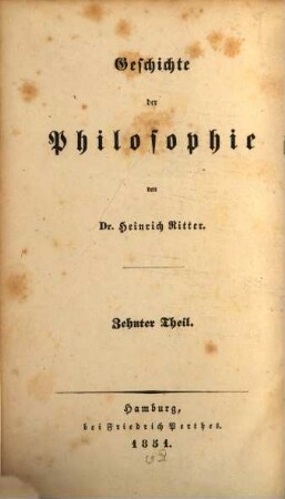 Geschichte der Philosophie, 10. Geschichte der christlichen Philosophie ; 6, Geschichte der neuern Philosophie ; 2