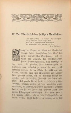 12. Der Martertod des heiligen Bonifatius.